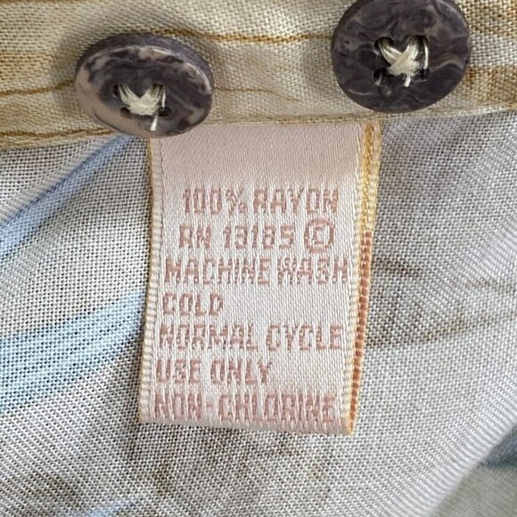 Campia Moda Mens Hawaiian Shirt Short Sleeve Button Down Tropical L - Picture 6 of 6